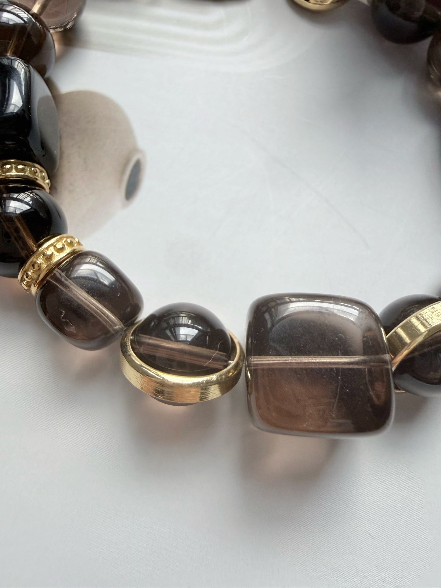 Smoky Quartz & Titanium Bracelet