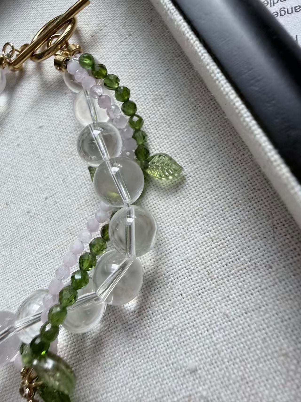 Spring Vine Set – Diopside, Kunzite &2A Clear Quartz