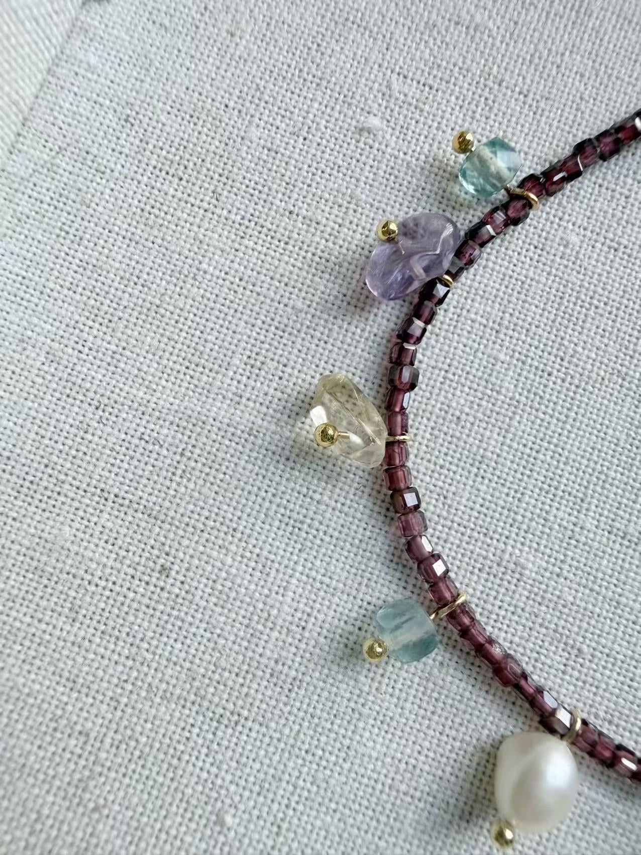 Garnet & Multi-Gemstone Bracelet