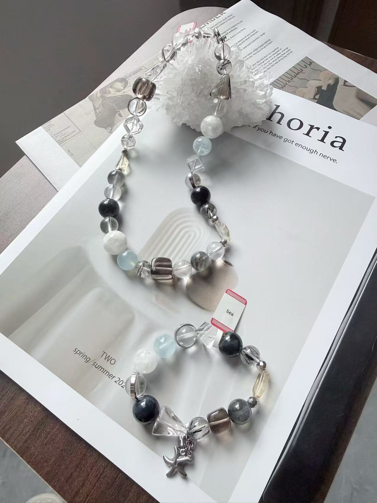 Sea Series-Multi-gemstone set Neacklace&Bracelete